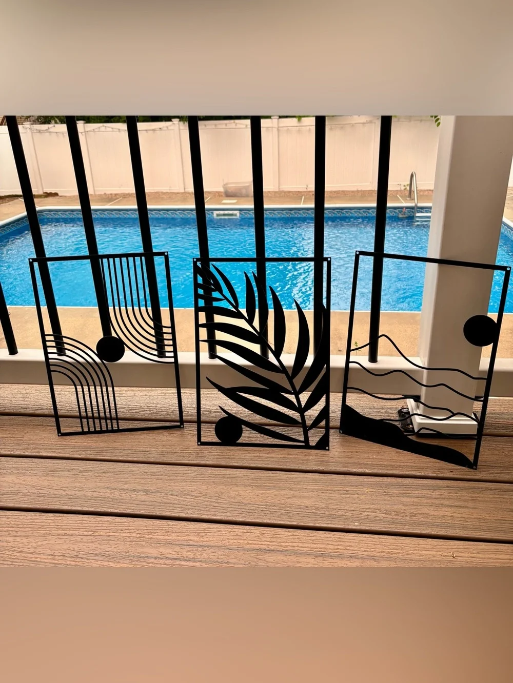 3pc Metal Wall Art